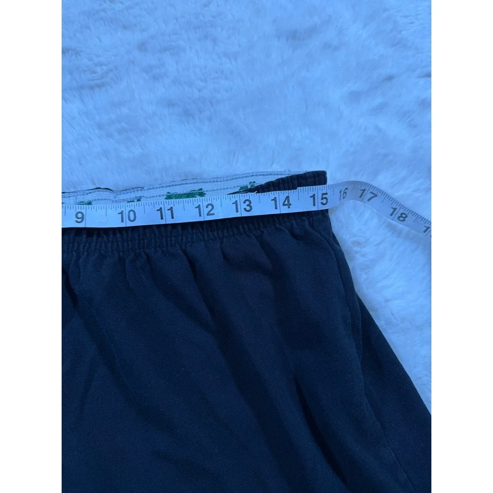 Peace Frog Loungewear Booty Shorts L Black Y2K Retro 2000s Hippie Boho Casual
